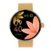 Montre Connectée Femme Élégante Suivi Santé Appel Bluetooth Dorée