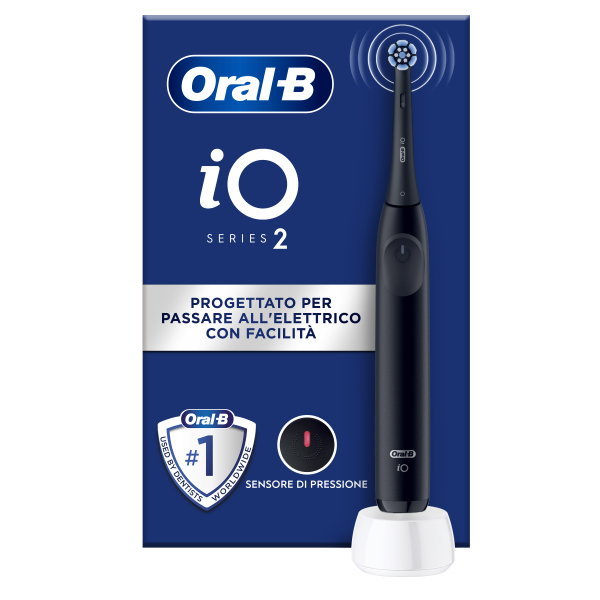 Oral-B iO 2 Adulte Brosse à dents rotative Noir - Neuf