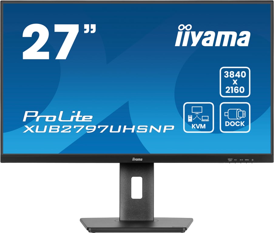iiyama ProLite XUB2797UHSNP-B1 écran plat de PC 68,6 cm (27 ) 3840 x 2160 pixels 4K Ultra HD LED Noir - Neuf