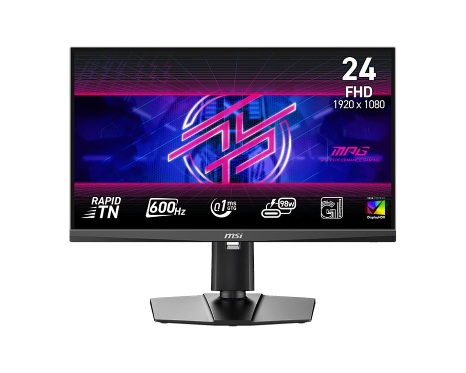 LCD Monitor|MSI|MPG X60N|24.1 |GamingUSB Hub|Panel TN|1920x1080|16:9|600 Hz|0.1 ms|MPG242RX60N Neuf - vue 1