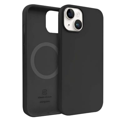 Custodia in silicone compatibile con MagSafe per iPhone 14 Plus con anello magnetico