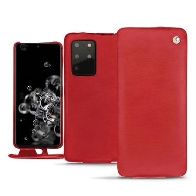 Housse cuir Samsung Galaxy S20+ 5G -  - Rouge - Cuir lisse premium