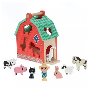 Boîte à Formes en Bois Ma Belle Ferme - Jeu Éducatif pour Enfants