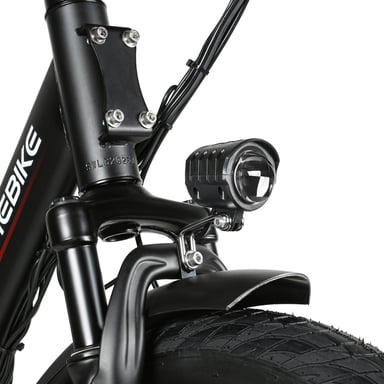 Bicicleta eléctrica plegable urbana SAMEBIKE CY20 Pro con batería de 36 V y 13 Ah, Shimano de 7 velocidades - Blanca