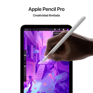 iPad mini 7 (8,3') 5G 512 Go, Lumière stellare, Chip A17 Pro, Apple Pencil Pro, Fotocamera Ultra Grandangolare