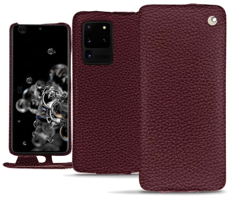 Housse cuir Samsung Galaxy S20 Ultra 5G - Rabat verticalViolet