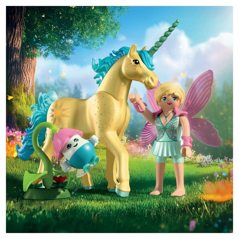 Playmobil Magic Unicorns 71842 Licorne Fleur de soleil avec fée - vue 2