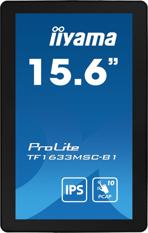 iiyama ProLite TF1633MSC B1 écran plat de PC 39 6 cm 15.6 1920 x 1080 pixels Full HD Écran tactile Neuf - vue 3