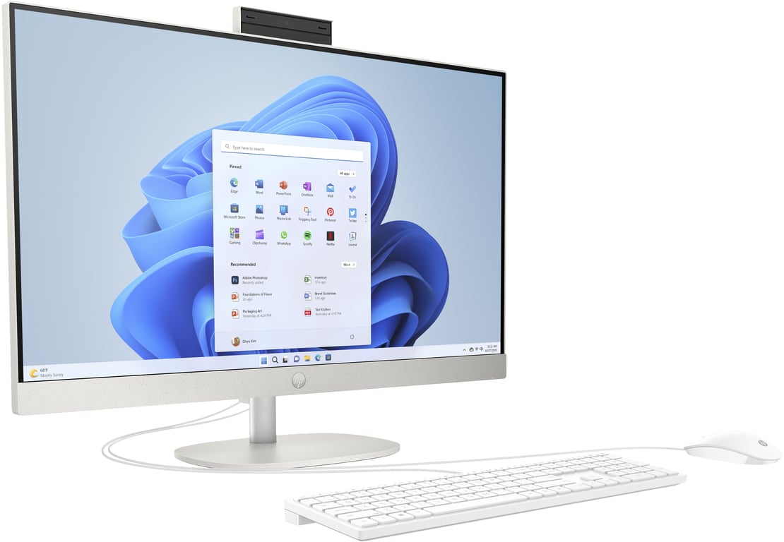 HP 27 cr0005ng AMD Ryzen™ 3 68 6 cm 27 1920 x 1080 pixels PC All in One 8 Go LPDDR5 SDRAM SSD Windows 11 Home Wi Fi 6 802.11ax Neuf - vue 3