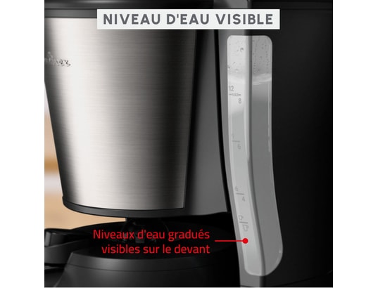 Cafetière Filtre MOULINEX FT5S2DE0 – 12 Tasses, Programmable, Inox - vue 5