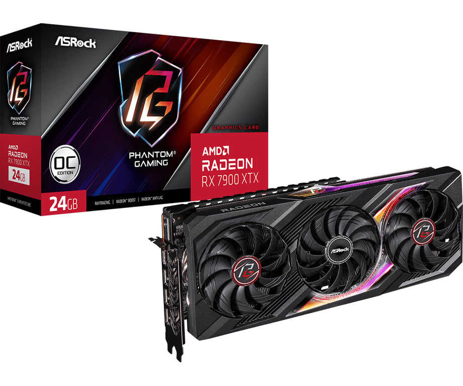 Asrock RX7900XTX PG 24GO carte graphique AMD Radeon RX 7900 XTX GDDR6 Neuf - vue 2