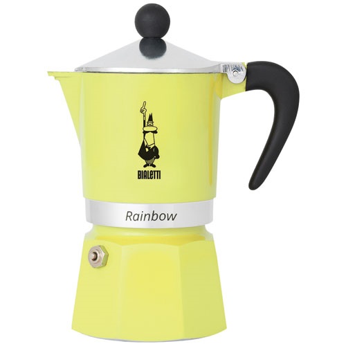 BIALETTI Cafetière italienne 6 tasses Jaune Pastel Rainbow - vue 4