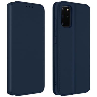 Housse pour Samsung Galaxy S20 Plus Étui Folio Portefeuille Fonction Support Bleu