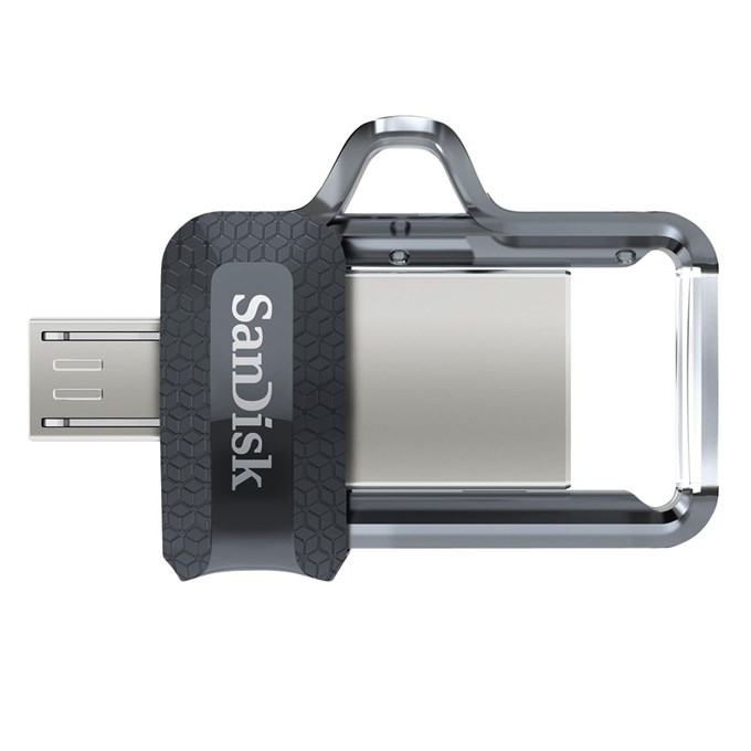 SanDisk 173384 lecteur USB flash 32 Go USB Type-A / Micro-USB Noir, Transparent - Excellent état