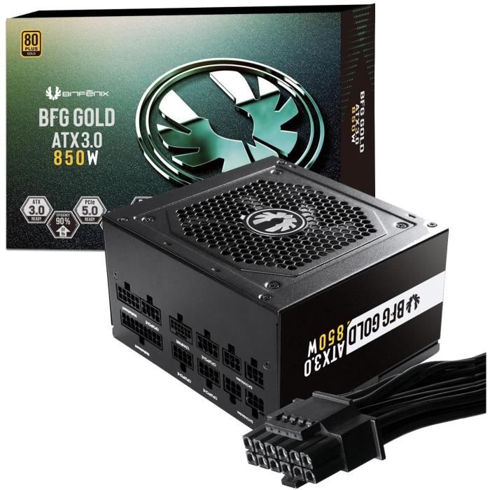 BITFENIX BFG GOLD 80+ Gold ATX 3.0 Alimentation PC - vue 2