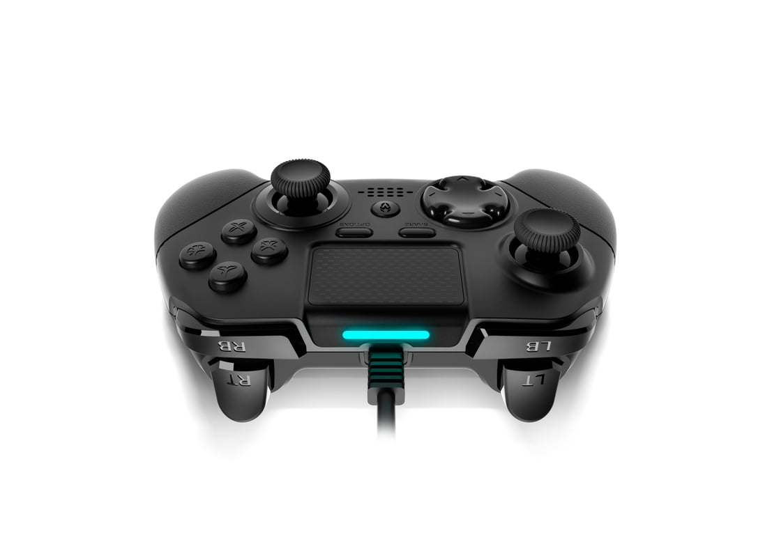 Krom Kaiser Noir USB Manette de jeu Analogique/Numérique PC, PlayStation 4, Playstation 3