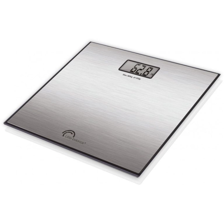 Pèse personne exclusif Inox little balance 8159 revêtement inox avec vernis anti traces - vue 3