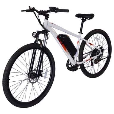 Bicicleta Eléctrica PVY M29 con Control por APP, Batería de 48 V 17.5 Ah, Shimano 7 Velocidades - Blanca