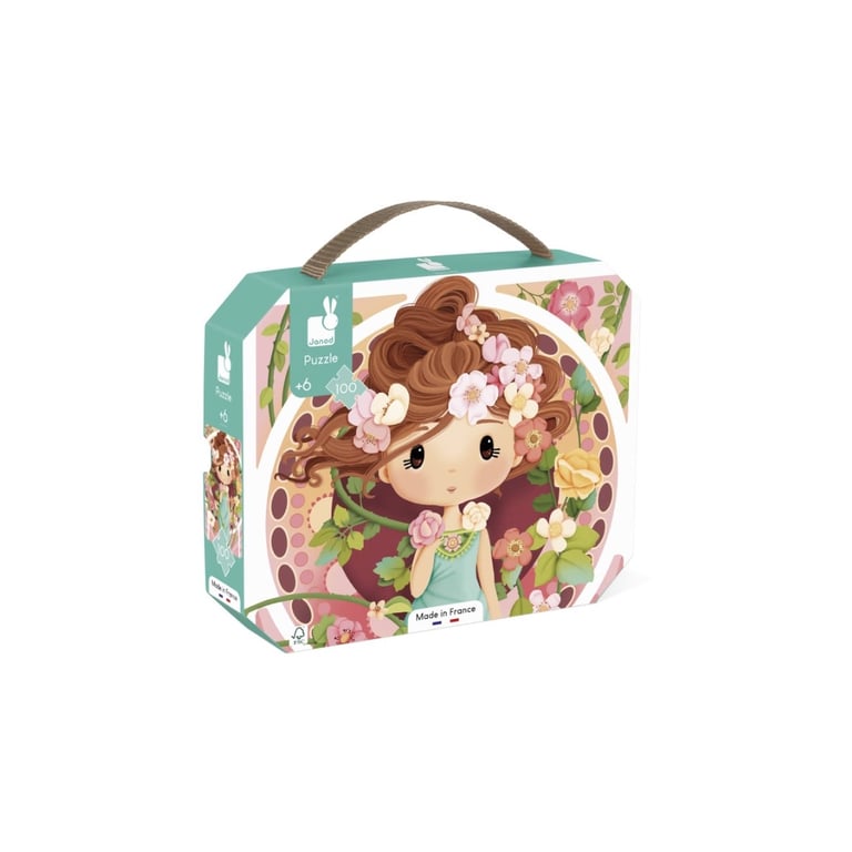 Puzzle 100 pièces : Valisette : Inspiré de Mucha Juratoys Janod