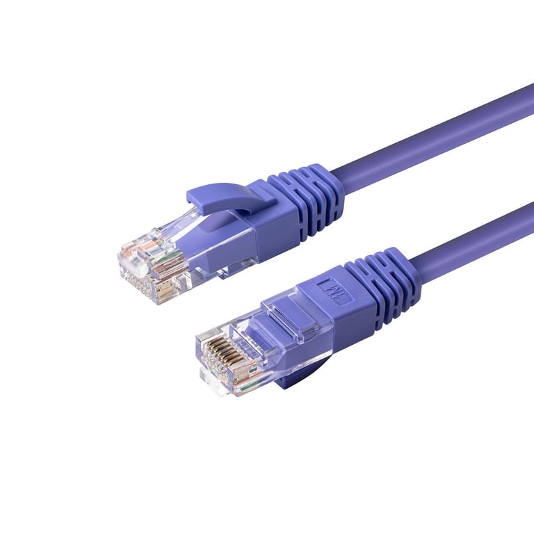 Microconnect MC-UTP6A01P câble de réseau Violet 1 m Cat6a U/UTP (UTP)