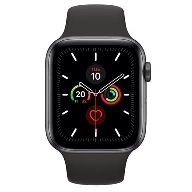 Apple Watch Series 5 OLED 44 mm Numérique 368 x 448 pixels Écran tactile 4G Gris Wifi GPS (satellite)