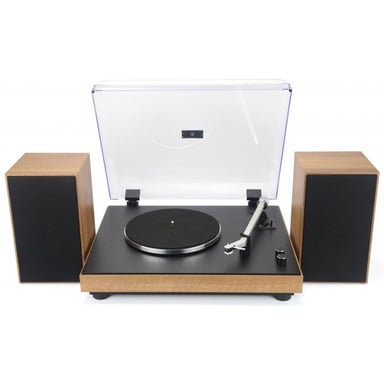 New Majestic TT 54 Tocadiscos de correa Negro, Madera