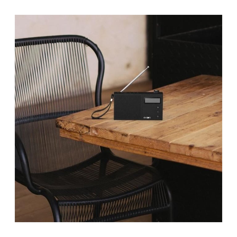 Radio Réveil EVOOM EGY – FM/DAB+, Alimentation USB ou Piles, 2 Alarmes - vue 4