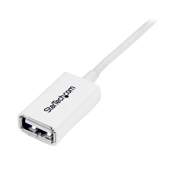 StarTech.com Câble d'extension USB 2.0 Type A-A - M/F - 3 m Blanc - vue 5