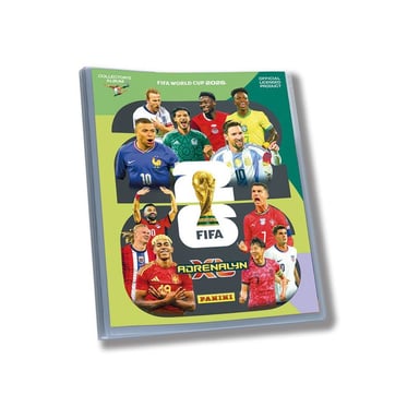 Starter pack cartes à collectionner Panini Coupe du Monde de la FIFA 2026 Adrenalyn XL avec classeur, guide, terrain de jeu et 16 cartes Multicolore - Neuf