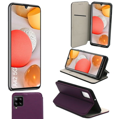 Samsung Galaxy A42 5G Etui / Housse pochette protection violet