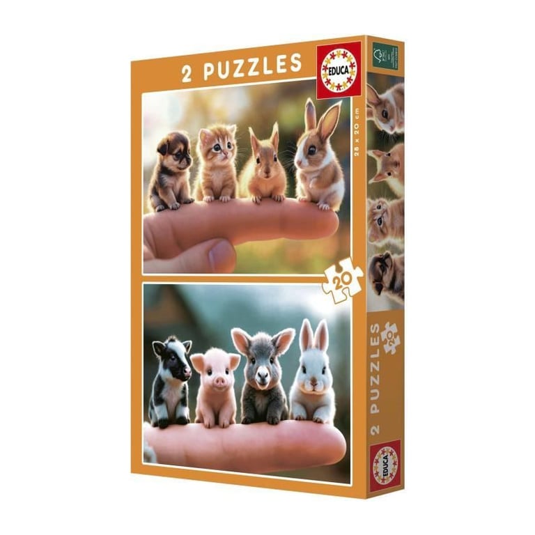 Puzzle EDUCA Bébés Animaux 2 x 20 pièces - vue 8