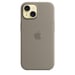 Coque en silicone avec MagSafe pour iPhone 15 Argile