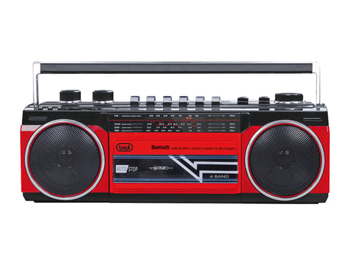 Trevi RR 501 BT Personnel Analogique Noir, Rouge