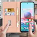 Funda para Xiaomi Redmi Note 10 Pro Tarjetero Soporte Vídeo Champán
