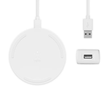 Belkin WIA001VFWH Caricabatterie per dispositivi mobili Telefono cellulare bianco Ricarica wireless di rete Ricarica rapida automatica