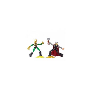 Pack de 2 Figurines Avengers Marvel Bend and Flex Thor Vs Loki