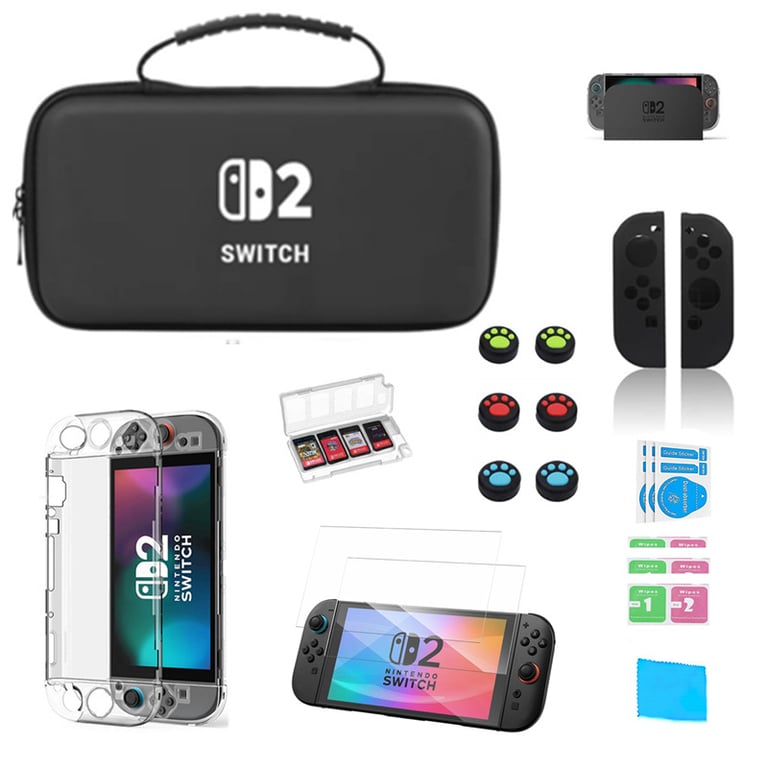 INF Étui premium pour Nintendo Switch 2 et sac de rangement pour accessoires - vue 2