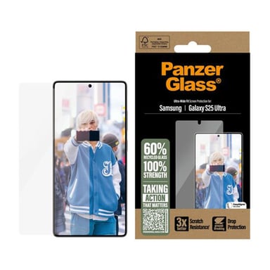 PanzerGlass ® Screen Protector Samsung Galaxy S25 Ultra | Ultra-Wide Fit Protector de pantalla 1 pieza(s)