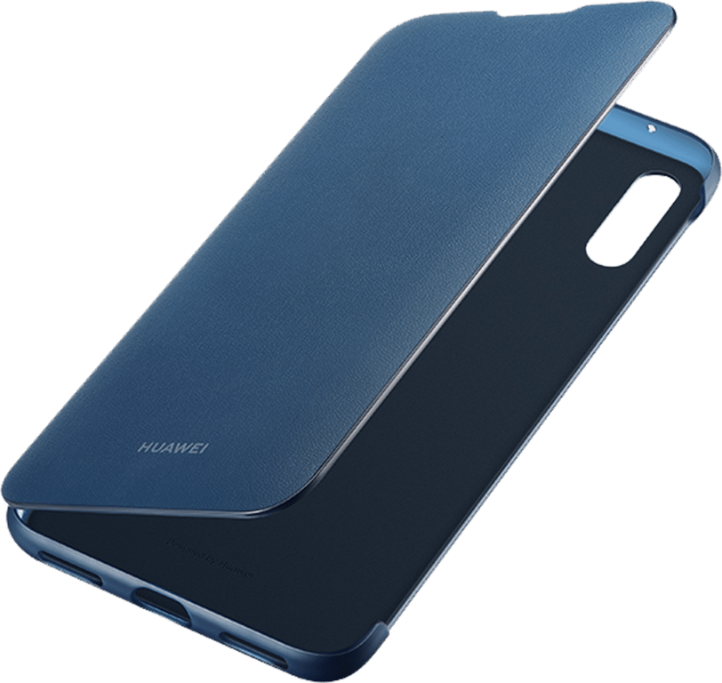Funda Folio Cartera Flip Cover Azul para Huawei Y7 2019