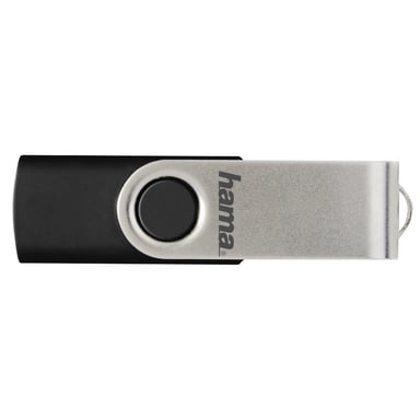 Memoria USB ''Rotate'', USB 2.0, 8 GB, 10 MB/s, negro/plateado