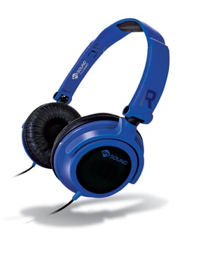 MySound Speak Smart Fluo Casque Avec fil Arceau Appels/Musique Noir, Bleu