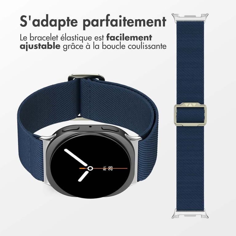 Bracelet Samsung Galaxy Watch 8 46mm Nylon élastique - vue 2