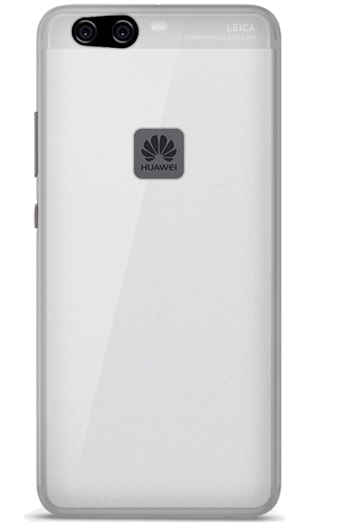 Coque silicone unie compatible Givré Blanc Huawei P10 Lite