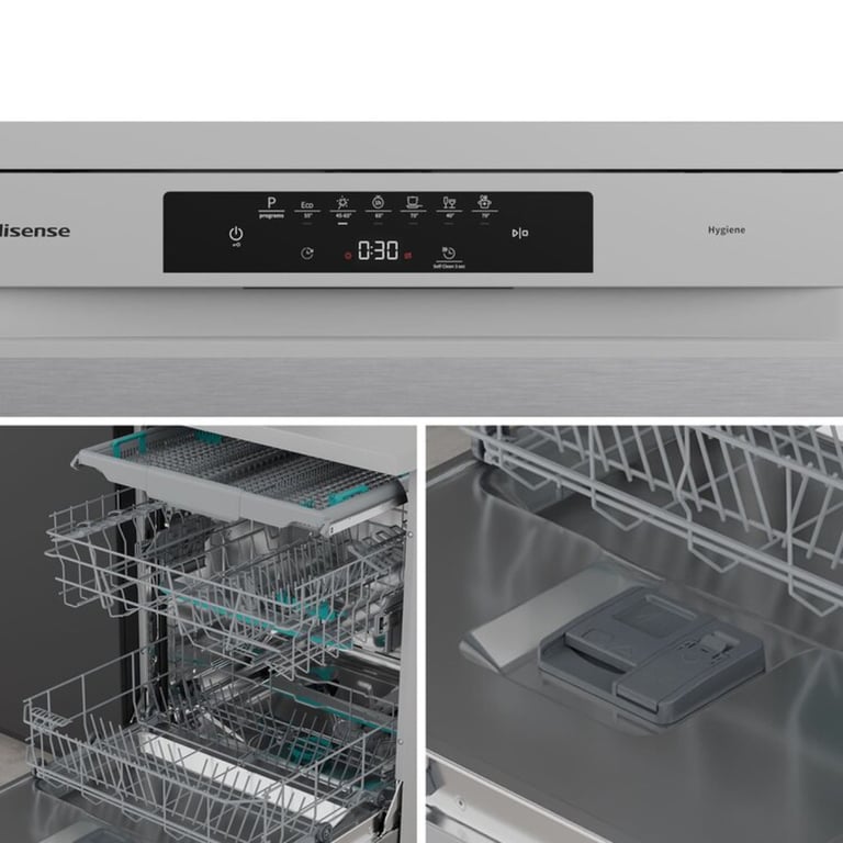 Lavavajillas Hisense HS643B90X 15 services B avec AutoDry et ouverture automatique - vue 4