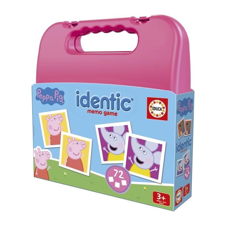 Identic Peppa Pig Jeu de mémoire EDUCA 72 cartes développe mémoire et attention Dès - vue 2