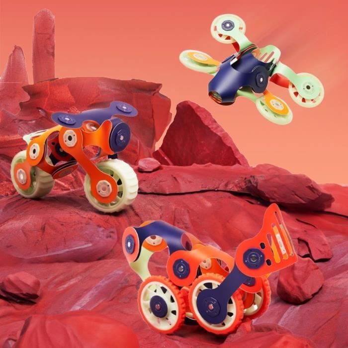 Jeu de construction magnétique Clixo Mars Rovers 30 pièces - vue 4