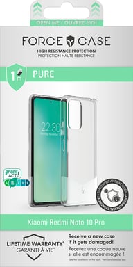 FORCE CASE FCPUREXRNOTE10PT funda para teléfono móvil Transparente