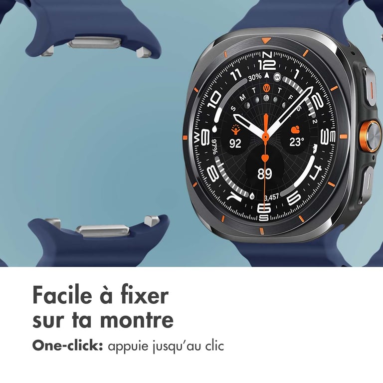 imoshion Bracelet Ocean en silicone pour Samsung Galaxy Watch Ultra (2024/2025) - Midnight Blue - Neuf