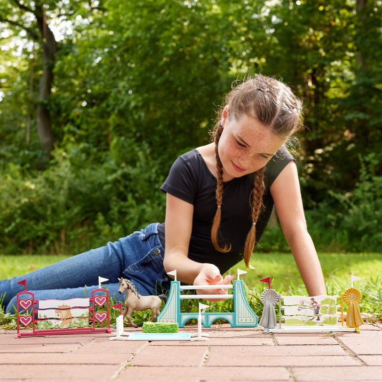Accessoires obstacles pour figurines Schleich HORSE CLUB 42612 - 30 pièces réglables pour entraînement et concours - Multicolore - Neuf