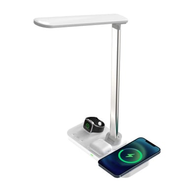 Lampe de bureau avec triple Station de charge à induction
